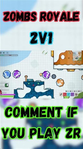 2v1 in Zombs Royale #zombsroyale #videogamegameplays #zr #shorts
