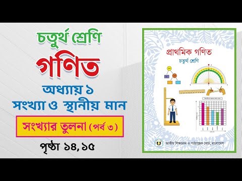 Class 4 Math Chapter 1 | ৪র্থ শ্রেণি প্রাথমিক গণিত | অধ্যায় ১ (সংখ্যার তুলনা - পৃষ্ঠা ১৪, ১৫)