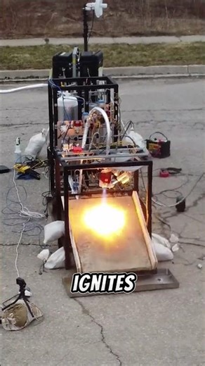The Insane Power of a Rocket Engine Ignition 🔥 #shorts
