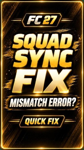 How to Fix FC 27 Squad Sync / Mismatch Error 🛠️ #fc27 #easportsfc