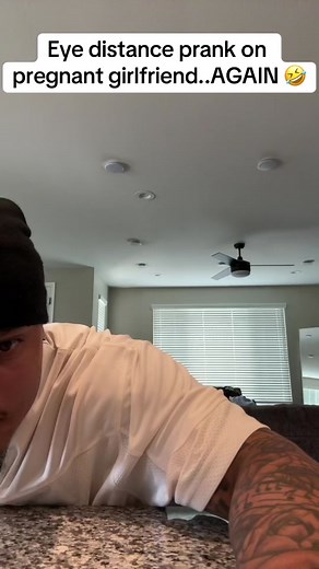 Hilarious Prank on Pregnant Girlfriend - Eye Distance Madness!