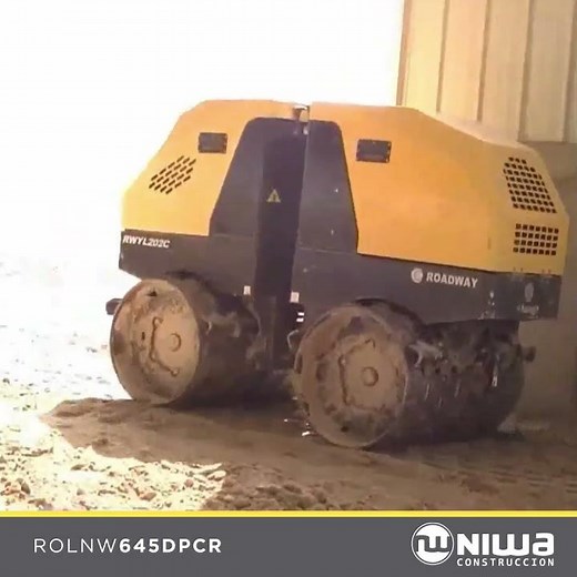 Rodillo Compactador Doble de Niwa Roadway ROLNW 645 DPCR