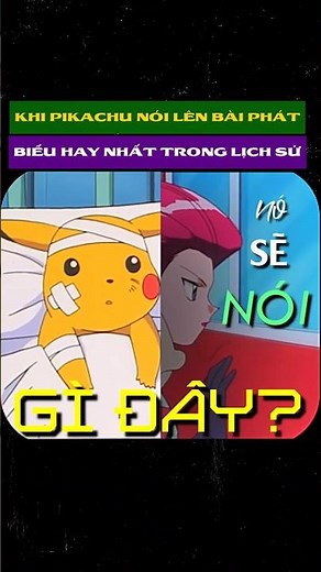 Pikachu Nói Lên Bài Phát Biểu Hay Nhất Lịch Sử Pokemon #pokemon #animeshorts #anime