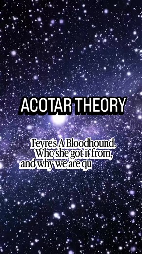 Is Feyre a Bloohdhound? Did she get that capability from Tamlin? Makes “didn’t your mother tell you about us,” alitttle more suspicious, doesn’t it? On the podcast we took a look at all the reported bloodhounds in the Maasverse and in both ToG and Crescent City they were all shapeshifters. Did Tamtam have that gift? What heritage did Feyre’s mom have? If you look theories make sure to follow us here @highfaehousewivespodcast and listen to our deep dive of Crescent City on our podcast where we br