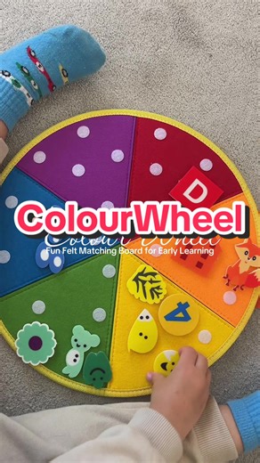 Encourage little ones to explore, match, and discover with ColorWheel – a playful hands-on board that keeps kids engaged, boosts early skills, and makes learning colors, shapes, and sorting fun. Find the link and an exclusive discount code in my bio now! #toysforkids #toys #toysoftiktok #kidsactivities #kids
