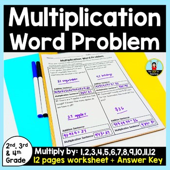 Multiplication One-Step Word Problem Worksheets - Multiplication Facts 1 to 12