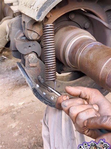 Truck Brake Shoe Spring Installation Guide