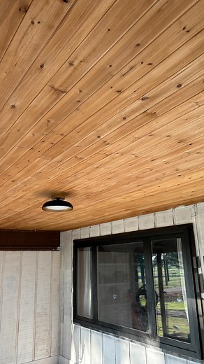 73K views · 4K reactions | ✨Cedar-Planked Ceiling Reveal✨ So happy...