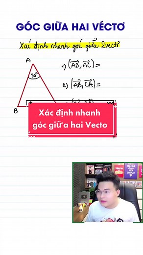 Xác định nhanh góc giữa hai vecto