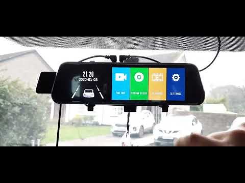 Installing Rear View Mirror Car Dvr Camera Dash Cam