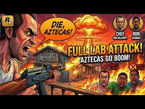 GTA V – Trevor Philips Industries Full Mission Aztecas Attack the Lab 🔥
