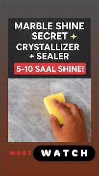 How to Make Marble Shine for 5-10 Years! Crystallizer & Sealer Guide #construction