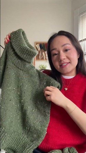 Love a chunky knit sweater! #knitting #winterspullover #knittingpatterns