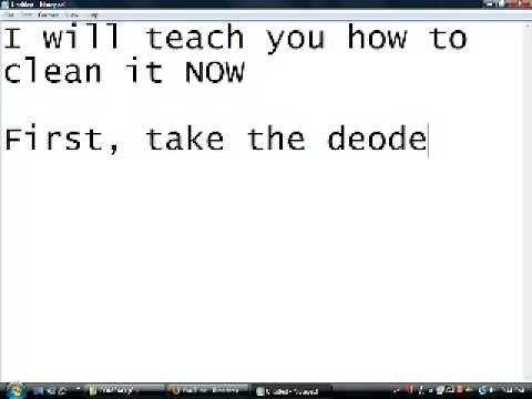 How to clean scratched, dirty CDs with deodorant(textual)