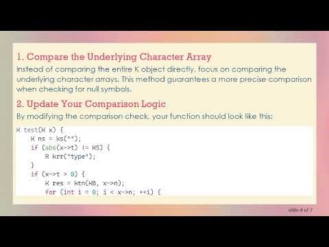 How to Properly Identify Null Symbols in C API