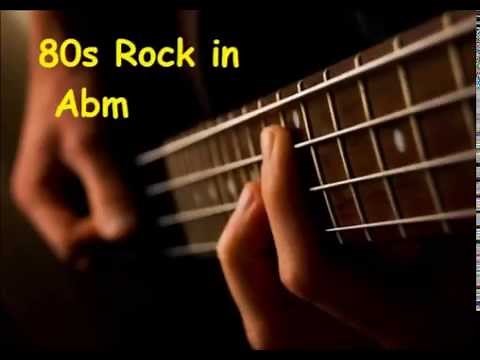 Backing Track 80s Rock Abm Ab minor
