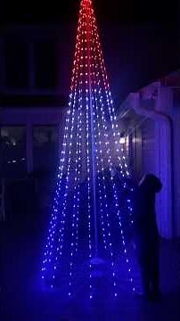Stunning 12ft Christmas LED Pre-lit Cone Tree with Star from Home Depot #homedepot #christmas2024 🌲