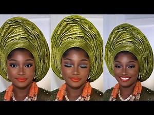 Ultimate Nigeria Bridal Makeup & Gele Tutorial | Step by Stet