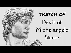 David of Michelangelo Statue Drawing Timelapse With a Pen (by kerrin winona)