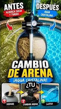 Cómo cambiar la arena del filtro de tu piscina paso a paso 🛠️🏊‍♂️ #alberca #pool #piscinas