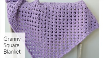 Giant Crochet Granny Square Blanket