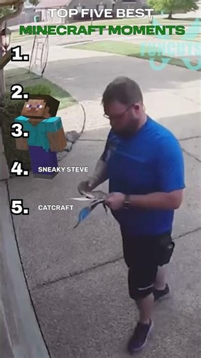 THE TOP FIVE FUNNIEST MINECRAFT MOMENTS😂😂😂 #viral #funny#minecraft