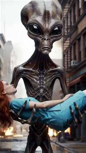 Alien saves girl from fire