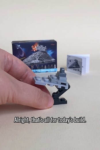 Building a Miniature Imperial Star Destroyer MOC