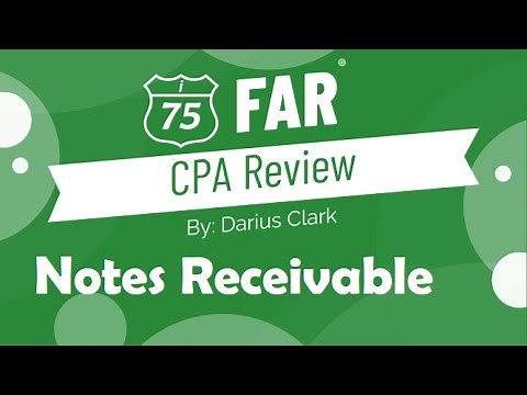 CPA FAR Exam-Financial Accounting-Notes Receivable Simulation-By Darius Clark