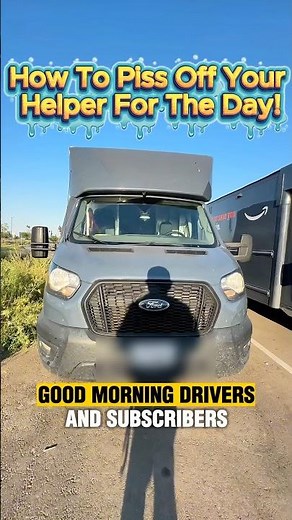 How Amazon Delivery Drivers Prank Their Helpers 😭 #amazon #delivery #news #funny