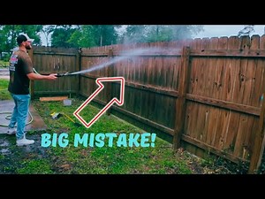 How To Clean A Wood Fence With Bleach (Pressure Washing)