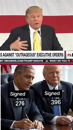 95K views · 1.1K reactions | 276 in 8 years vs 396 in just 6 months. #trump #obama #executiveorders | Truth Against Hate | Facebook