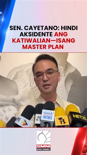 ISANG MASTER PLAN? Inihayag ni Sen. Alan Peter Cayetano na hinihintay na lamang ang desisyon ng Blue Ribbon Committee, ngunit patuloy pa rin ang gulo hinggil sa isyu ng national budget. Giit niya, ang nangyayaring katiwalian ay hindi basta lumaking sistema, kundi isang master plan na inilatag mula nang magsimula ang administrasyon at patuloy na lumalaki. Dagdag pa niya, napaka-importante na luminaw ang lahat dahil habang may gulo, hindi matutukoy ang mastermind at mauulit lamang ang lahat. | SMN