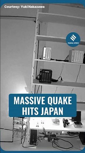 Earthquake Alarm Sounds As Homes Shake During Japan’s Powerful Quake | Inside CCTV Footage