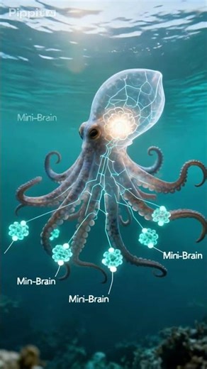 The Octopus Has 9 Brains?!🔥 #facts #octopus #information