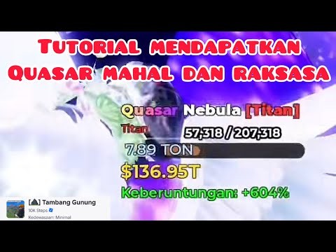 COMPLETE TUTORIAL ON HOW TO GET A GIANT QUASAR FOR A HIGH PRICE IN MINE A MOUNTAIN ROBLOX