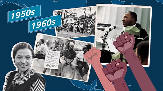 The fight for equality in the 1950s and 1960s - The civil rights movement in America - KS3 History - homework help for year 7, 8 and 9.  - BBC Bitesize
