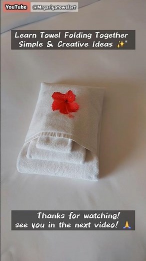 New Towel Folding Design Ideas | Bath, Hand & Face Towels