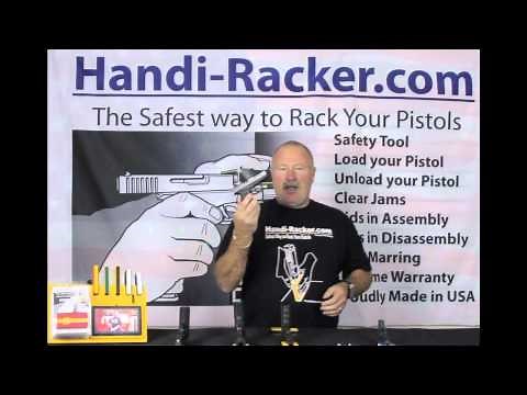 Handi-Racker Demonstration. Safest Way to Rack Your Pistols. Beretta, Tapered muzzle, exposed barrel