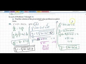 Math 55 Section 2.2 Separable Equations