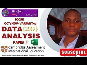 IGCSE ICT (0417/0983) Paper 3 Data Analysis (Spreadsheet) October November 2019 Variant 03