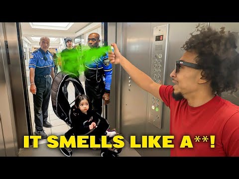 Fart Spraying In Elevators Prank!