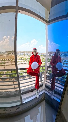 Moneyhiest vs Rooftop Parkour Free Run Pov 😂✅✅#hacker #moneyheist #parkour #funny #youtuber #yt