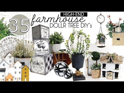 High End Farmhouse Crafts from Dollar Tree DIY Supplies