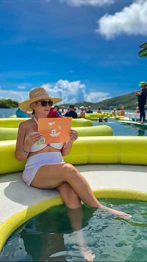 Sharon & Joe | Travel Couple on Instagram: "Who are you taking to float on a raft in the Caribbean and eat tacos with? @limeoutvi is a floating taco bar located in coral Bay St. John U.S. Virgin Islands. Not only is this a fun time, the tacos are sooo good!! The short rib and surf and turf tacos were our favorite. 😍 🛥️Lime Out is only accessible by boat. You can arrive by way of private or chartered boat, or you can book a ride with @saltydazeusvi. Book your time slot on their we