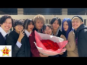 【サプライズ】メンバーの卒業式に100本のバラをプレゼントしてみた！