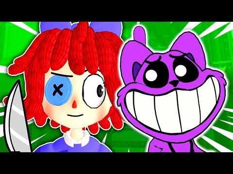 SMILING CRITTERS V.S DIGITAL CIRCUS in Among Us VR! (VRChat: Poppy Playtime Chapter 3 -Catnap Mod)