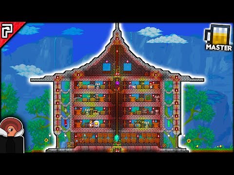 EPIC NPC Hotel! PYLONS! | Terraria 1.4 Master Mode Let's Play (Episode 13)