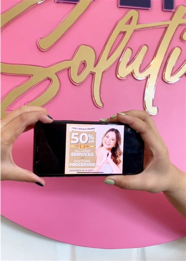 Early Holiday Promo: 50% Off Laser Services!