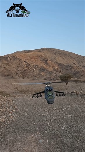 3D printer rc Mi24 hind gunship helicopter taking off #shorts